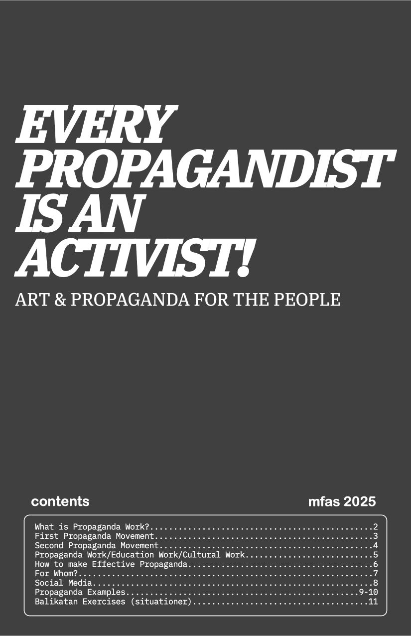 Every Propagandist is an Activist!